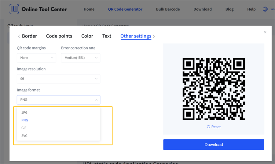 qr code image format Формат изображения QR-кода