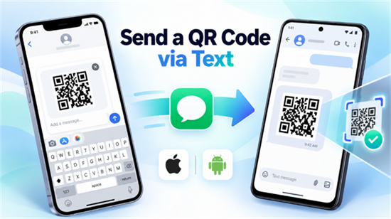отправить QR-код по тексту