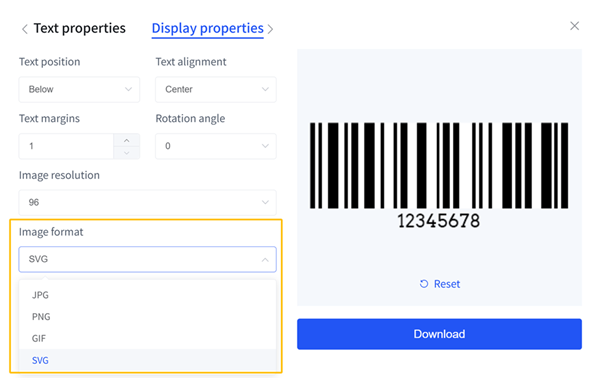 different barcode formats различные форматы штрих-кодов