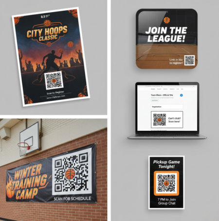 Использование баскетбольных QR-кодов