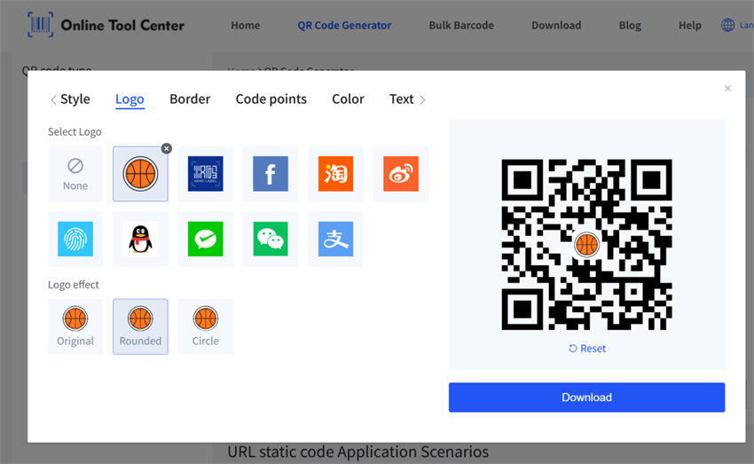 Erate пользовательский баскетбольный QR код