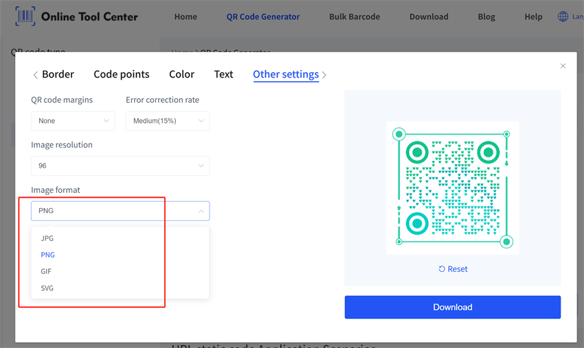 Форматы изображений статических QR-кодов