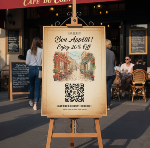 продвижение ресторана QR-код