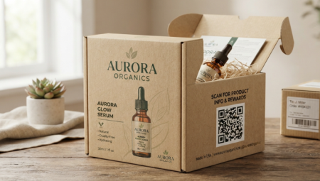 qr code on product packagi QR-код на упаковке продукта