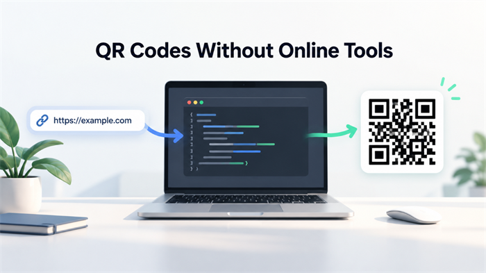 Create a QR Code without online tools Создание QR-кода без онлайн-инструментов