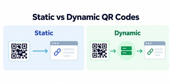 Static vs Dynamic QR Codes Статические vs динамические QR-коды